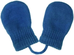 Guantes infantiles de invierno de punto New Baby navy 0–3 meses