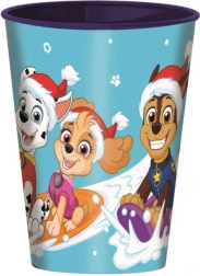 Vaso de plástico Patrulla Canina navideño 260 ml
