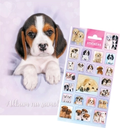 Álbum de pegatinas Cuties con pegatinas de perros