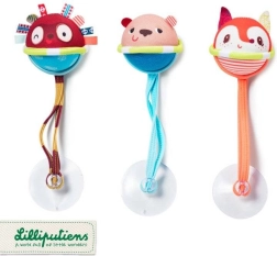 Lilliputiens - set de 3 pelotas flotantes con ventosas para niños a partir de 3 meses