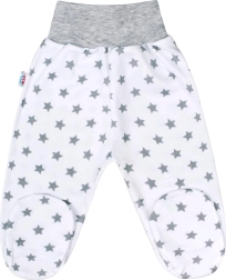 Polainas para bebé New Baby Classic II grises con estrellitas
