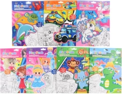 Set de cuadernos para colorear con rotuladores