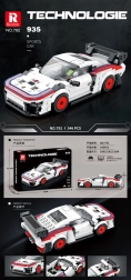 Kit de construcción coche deportivo blanco 346 piezas