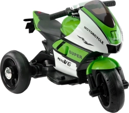 Motocicleta eléctrica infantil verde