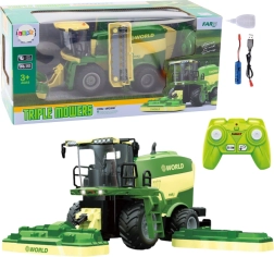 Divertida cosechadora RC con segadora y efecto de vapor