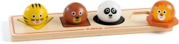 Encaje de madera con animalitos Ball'n'Co – 4 piezas DJECO