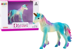 Figura coleccionable pequeño unicornio azul 8 cm