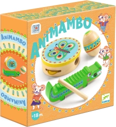 Set musical DJECO: pandereta, maracas y güiro