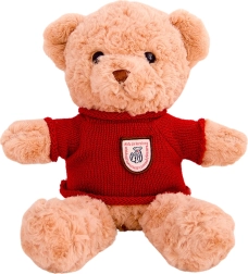 Oso de Peluche con Suéter Rojo 40 cm