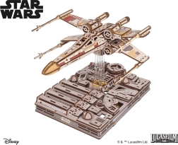 Ugears Star Wars X-Wing caza de Luke Skywalker rompecabezas mecánico 3D de madera