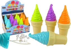 Pompero de burbujas con forma de helado, 4 colores, 80 ml