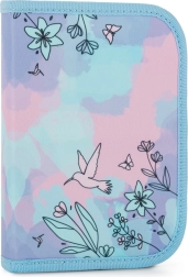 estuche escolar con 2 solapas colibrí