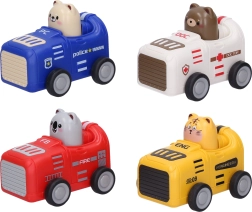 Animalito en coche de cuerda 9 cm