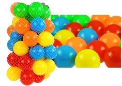 Pelotas para piscina seca en red, 50 uds., diámetro 7 cm