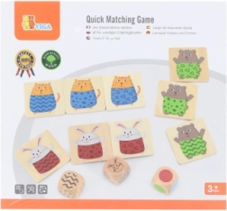 Viga juego de madera de emparejamiento rápido (27 piezas)