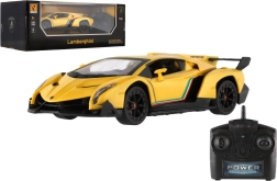 Coche RC Lamborghini 1:24 con luces 2,4 GHz, amarillo
