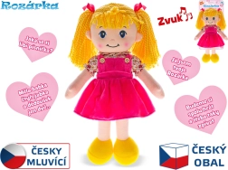 Muñeca parlante Rozárka 35 cm con cuerpecito suave