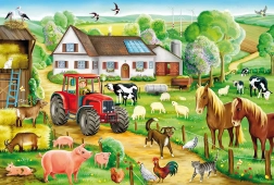 Puzzle En la granja 100 piezas para niños de SCHMIDT