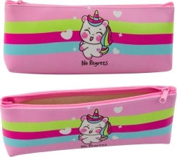 Estuche escolar Unicornio Rosa pastel