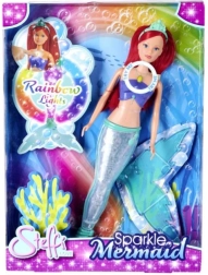 Muñeca Steffi Hada Marina Sparkle con aleta luminosa arcoíris