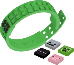 Pulsera verde ajustable Pixie Crew & Minecraft