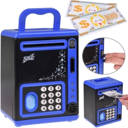 Hucha electrónica infantil con código y lector de huellas