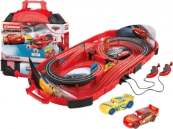Pista de autos Carrera Speed Arena Disney Cars 2,77 m en maletín portátil