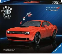 Puzle 3D Ravensburger Iconics: Dodge Challenger R/T Scat Pack Widebody – 108 piezas