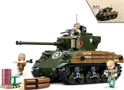 Sluban Army WW2 tanque de batalla M4A3 Sherman set de construcción