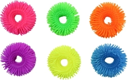 Pulsera antiestrés despeinada de goma suave