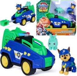 Spin Master Psi Patrol dinosaurios – vehículo Dino rescue cruiser 15 cm con figuras Chase y dinosaurio