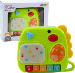 Pianito interactivo infantil dinosaurio verde