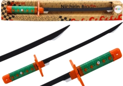 Espada samurái nichirin a pilas con sonido – empuñadura verde