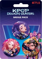 Set de chapas K-pop Demon Hunters – 3 unidades