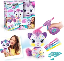Airbrush studio gatita – peluche creativo para colorear
