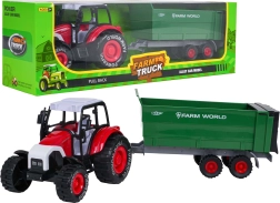 Tractor de metal con remolque desmontable con mecanismo de inercia