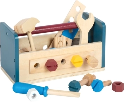 Banco de trabajo de madera y caja de herramientas 2 en 1 SMALL FOOT Workshop