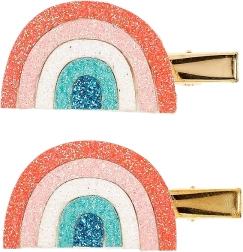 Horquillas para el cabello con motivo arcoíris