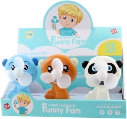 Ventilador de mano infantil con animalitos, 12 uds.