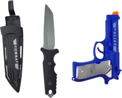 Set de juguete policial PLEJO con pistola con sonido y cuchillo