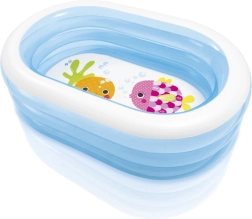 Piscina inflable ovalada Ballena 163 × 107 × 46 cm