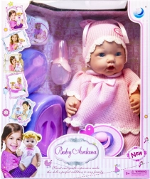Muñeco bebé con accesorios, bebe y orina - 1 pieza