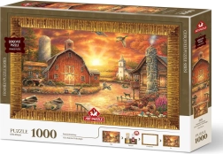 Art Puzzle rompecabezas con marco y pegamento 3 en 1 1000 piezas – Tras el sol
