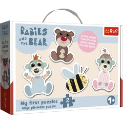 Puzzle Baby Classic Amistad de bebés – BOBAŠKI I MIŚ (Trefl)