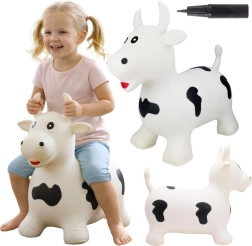 Vaca hinchable saltarina Woopie con bomba de aire