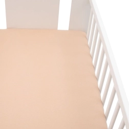 Sábana bajera de jersey para cuna New Baby 120 × 60 beige