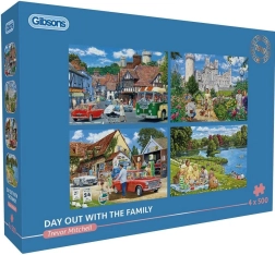 Puzzle Gibsons Excursión familiar, 4 × 500 piezas