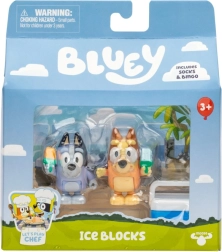 Figuras de Bluey con helado