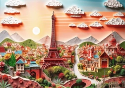 Puzzle Trefl Paper Art: París 1000 piezas