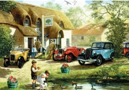 Puzzle Alimentando patos 500 piezas